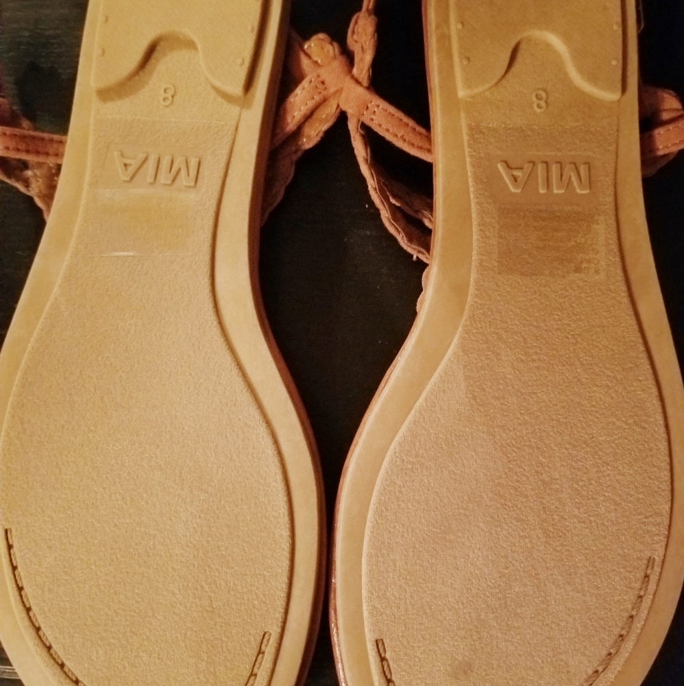 Brown Mia Woven Sandals - Picture 3 of 4